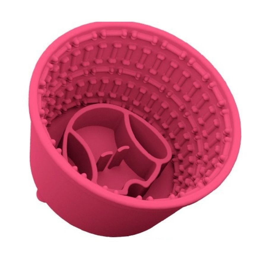 silicone dog slow feeder bowl (1)