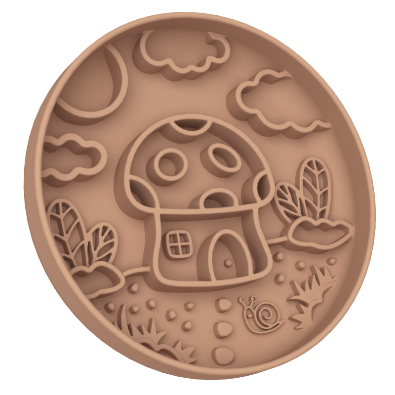 Mushroom House Slow Feeder