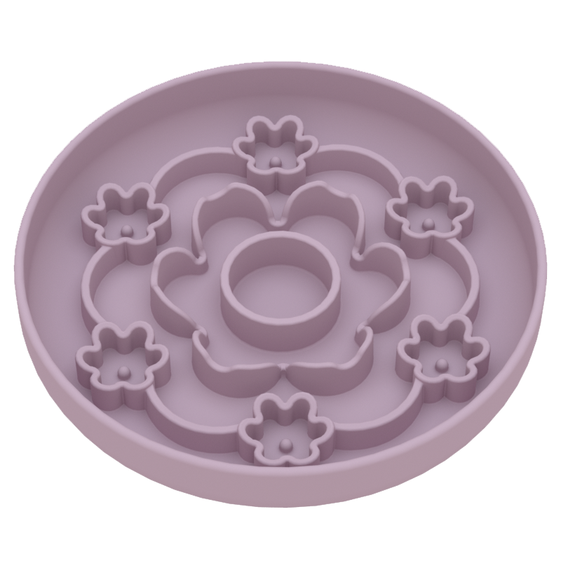 Flowers Slow Feeder Bowl