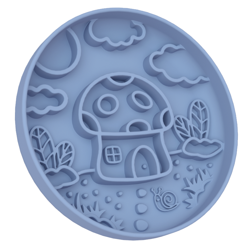 Mushroom House Slow Feeder bowl