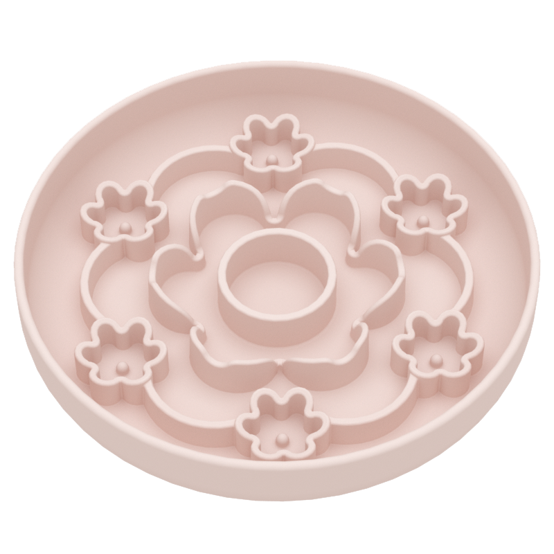 Flowers Slow Feeder Bowl